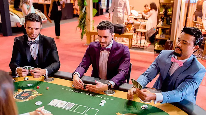 Cassino em casa para casamentos