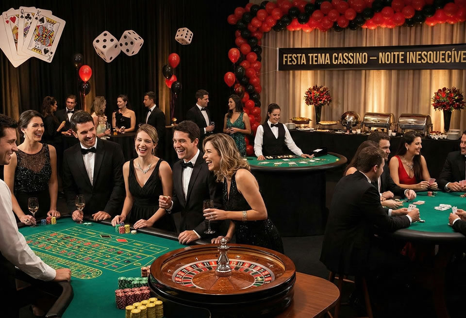 Festa Tema Cassino com Jogos
