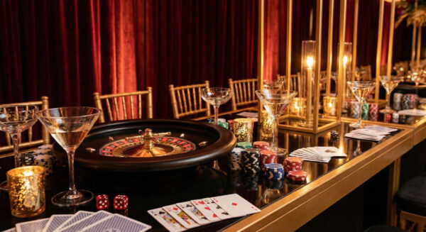 Decoração para Tema Aniversário Adulto Estilo Vegas