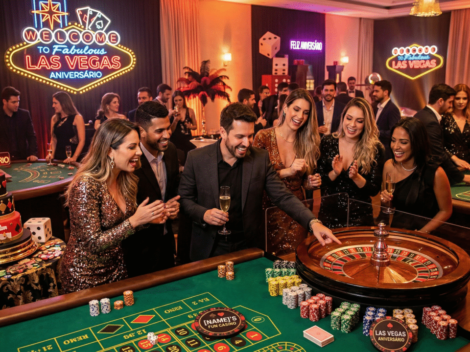 Tema de festa Las Vegas para aniversário
