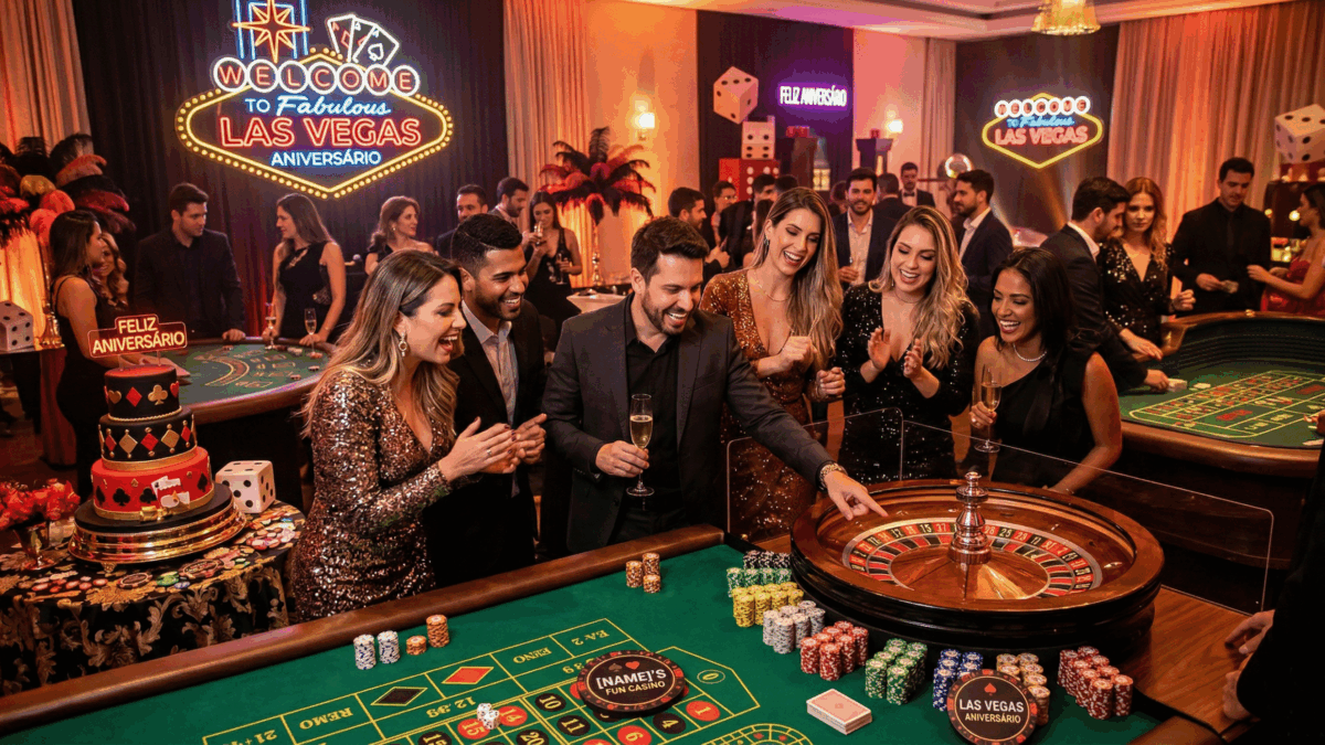 Tema de festa Las Vegas para aniversário