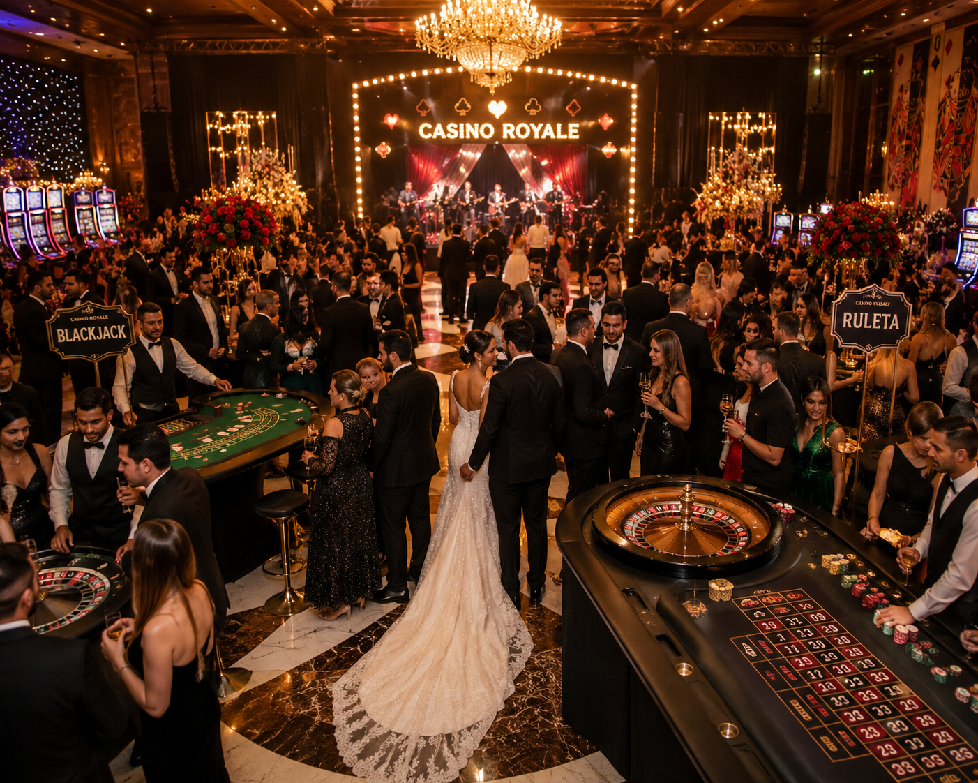 Entretenimento para festa de bodas reunindo diferentes gerações